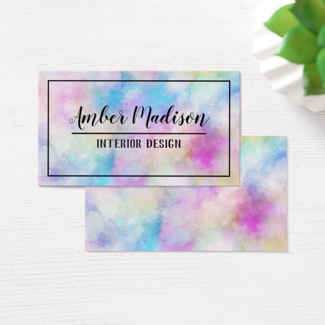 Cartes De Visite Aquarelle (Bureau)
