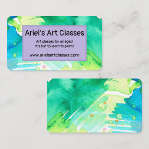 Cartes de visite aquarelle