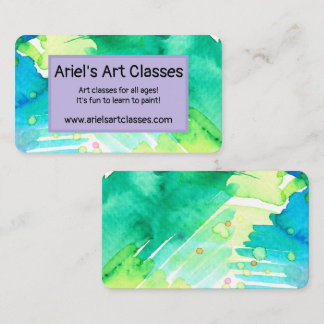 Cartes de visite aquarelle