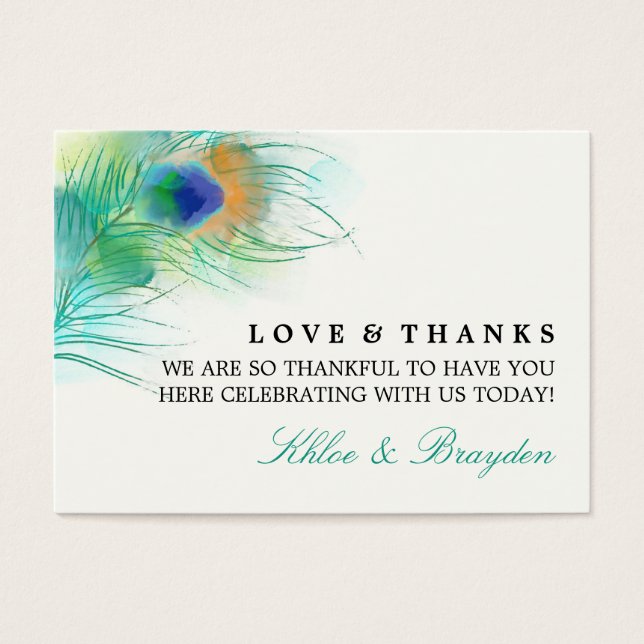 Cartes De Visite Aquarelle | BALISE DE FAVEUR (Devant)