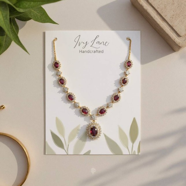 Cartes De Visite Aquarelle douce Fond Pinceau Imprimer (Paintbrush Foliage Print)