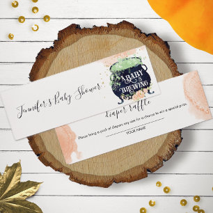 Cartes De Visite Aquarelle Halloween Baby shower Déchets Raffin