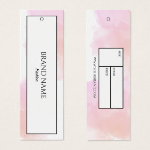 Cartes De Visite Aquarelle Hang tag Noir blanc