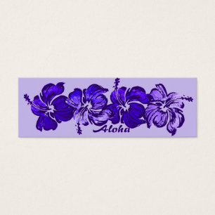 Cartes De Visite Aquarelle Hibiscus Enregistrer la date Signet