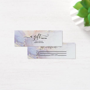 Cartes De Visite Aquarelle moderne élégante Vert et Or