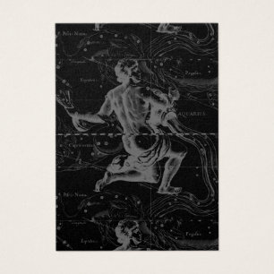 Cartes De Visite Aquarius Zodiac Constellation Hevelius 1690