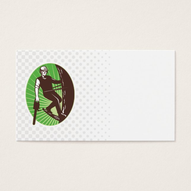 Cartes De Visite arboriste chirurgien agronome chainscie (Devant)