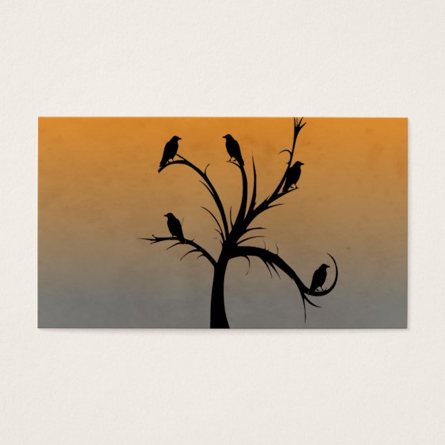 Cartes De Visite Arbre avec cordes (Devant)