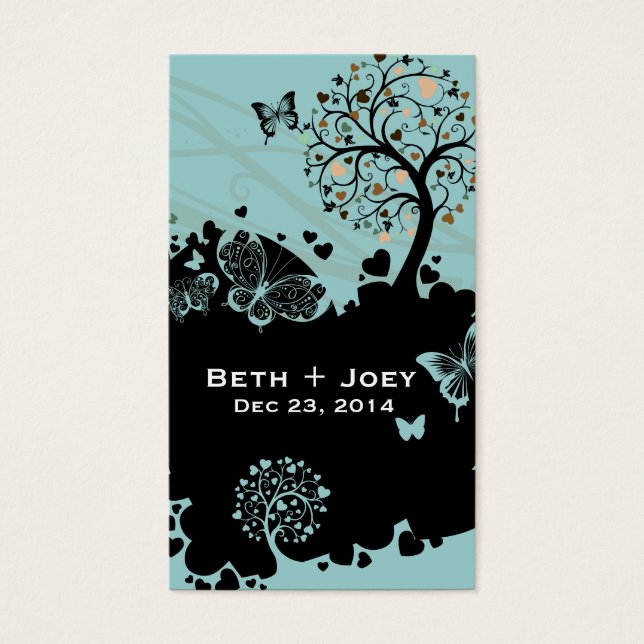 Cartes De Visite Arbre d'amour (Devant)