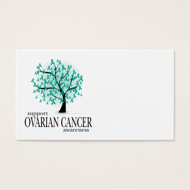 Cartes De Visite Arbre de cancer de l'ovaire (Devant)