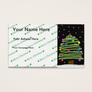 Cartes De Visite Arbre de Noël