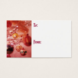 Cartes De Visite Arbre de Noël de Tinsel