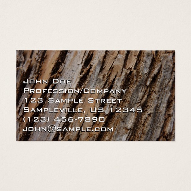 Cartes De Visite Arbre écorce I Abstrait naturel texturé (Devant)