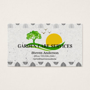 Cartes De Visite Arbre Soleil   Aménagement paysager   Jardin   