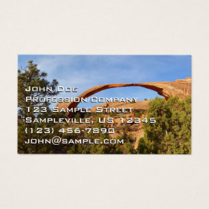Cartes De Visite Arc de paysage dans le parc national des Arches