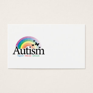 Cartes De Visite Arc-en-ciel d'autisme