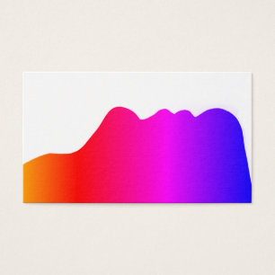 Cartes De Visite Arc-en-ciel de silhouette