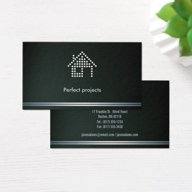 Cartes De Visite Architect Perfect House | Professionnel (Bureau)