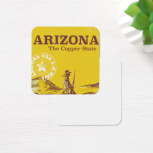 Cartes De Visite Arizona l'état du cuivre affiche de voyage vintage