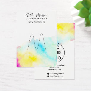 Cartes De Visite Armoire porte-bijoux chic en aquarelle