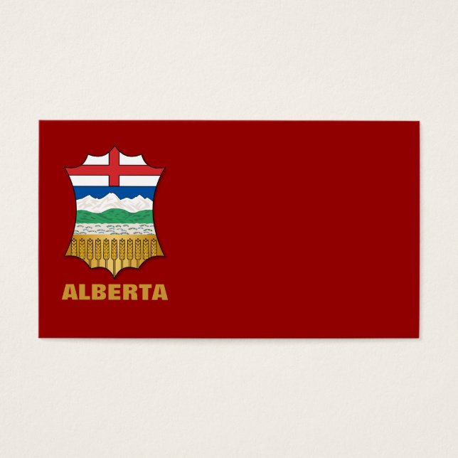 Cartes De Visite Armoiries de l'Alberta (Devant)