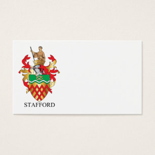 Cartes De Visite Armoiries de Stafford
