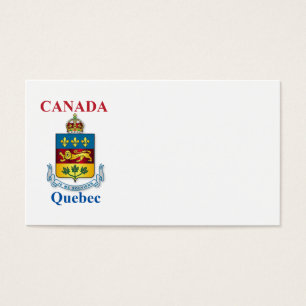 Cartes De Visite Armoiries du Québec