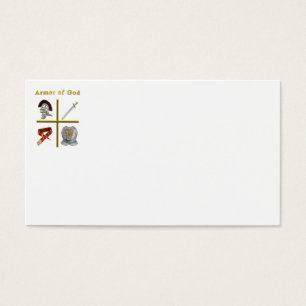 Cartes De Visite Armure de Dieu produits