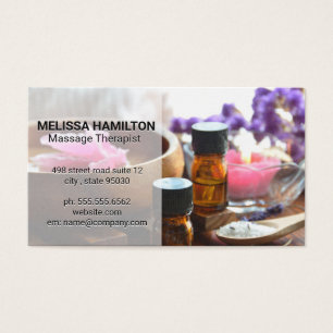 Cartes De Visite Aroma Therapy Huiles et sels Spas
