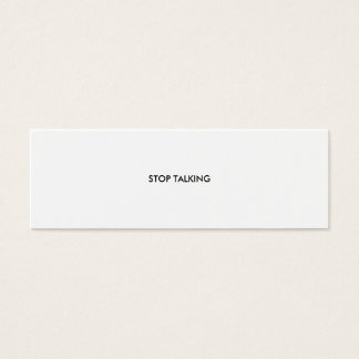 CARTES DE VISITE ARRÊTER DE PARLER