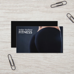 Cartes de visite arrière de la forme physique de