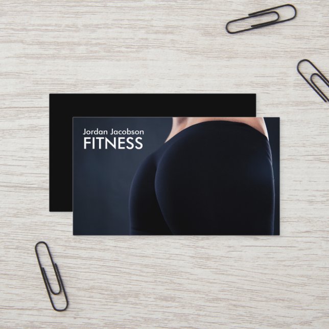 Cartes de visite arrière de la forme physique de (Devant/Arrière en situation)