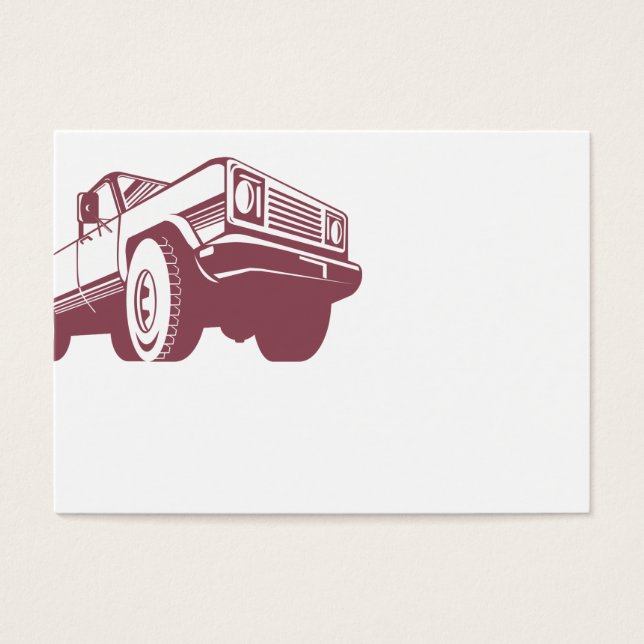 Cartes De Visite Arrière du camion de ramassage (Devant)