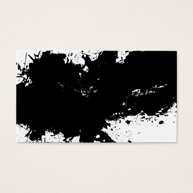 Cartes De Visite Arrière - plan d'encre grungy (Devant)