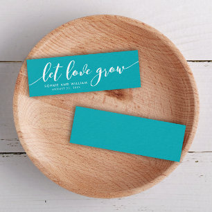 Cartes De Visite Arrière-plan modifiable Let Love Grow Script Maria