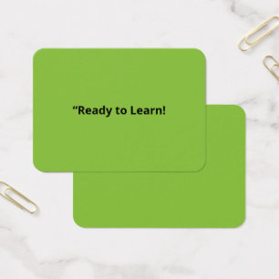 Cartes De Visite Arrière-plan vert citron plat – Texture scolaire