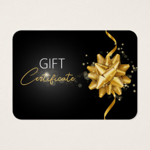 Cartes De Visite Arrondi Bow Classy Lumineux Élégant cadeau noir