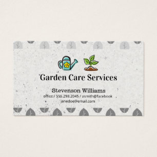 Cartes De Visite Arrosage Plante en croissance