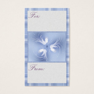 Cartes De Visite Art abstrait d'anges de neige