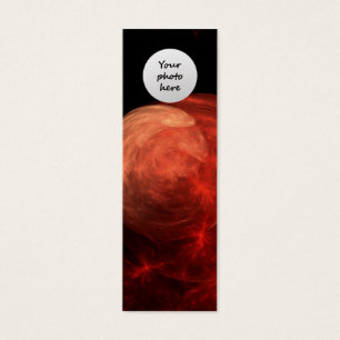 Cartes De Visite Art abstrait Galaxie rouge