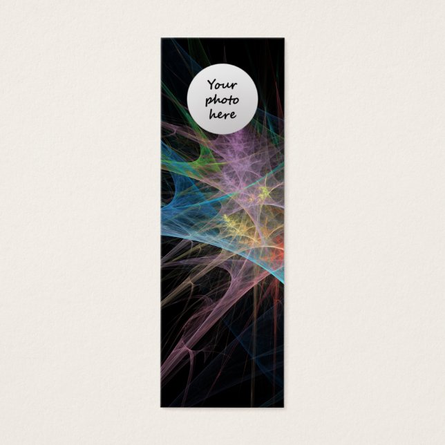 Cartes De Visite Art Abstrait Glace Arc-en-Ciel (Devant)