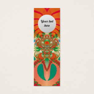 Cartes De Visite Art abstrait Hibou rouge