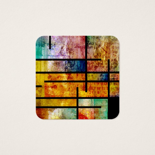 Cartes De Visite Art abstrait moderne (Devant)