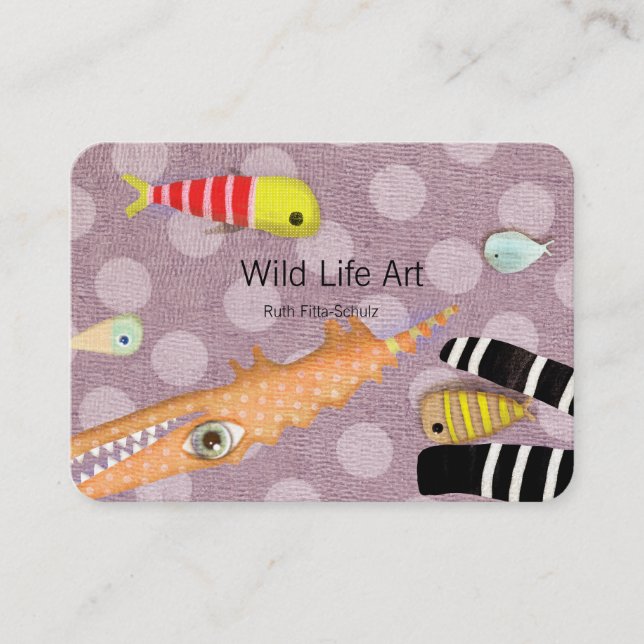 Cartes de visite Art Crocodilen (Devant)