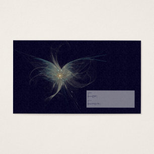 Cartes De Visite Art de fractale d'ange d'hiver