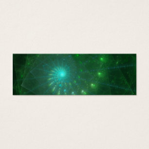 Cartes De Visite "Art de fractale du ver vert carré"