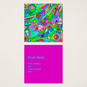 Cartes De Visite Art de motif peint à la main et numériquement 18