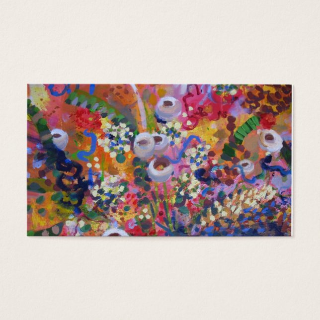 Cartes De Visite Art fleur sauvage australien (Devant)