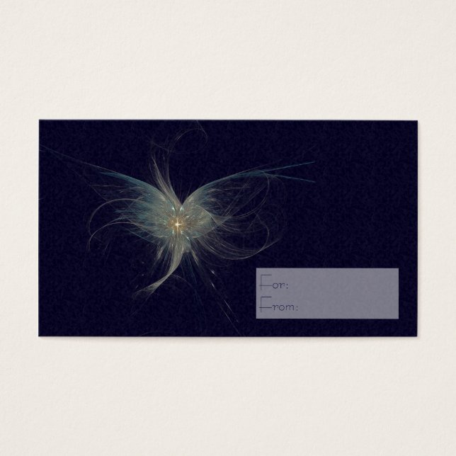 Cartes De Visite Art fractal de l'Ange d'hiver (Devant)