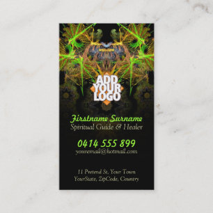 Cartes de visite Art fractal Guerrier Chaman